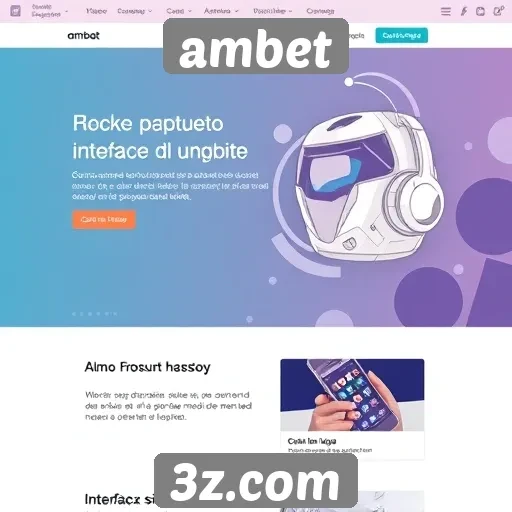 Avaliação da interface do usuário do site Ambet