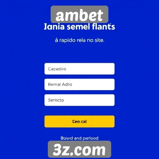 Cadastro simples e rápido no site Ambet